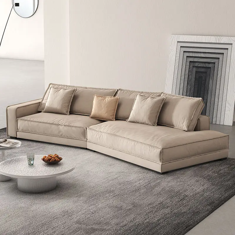 Furnistyle Modern Design European Style Living-room Sectional Sofa Genuine Leather Upholstery Modular Module Home Hotel — image 2