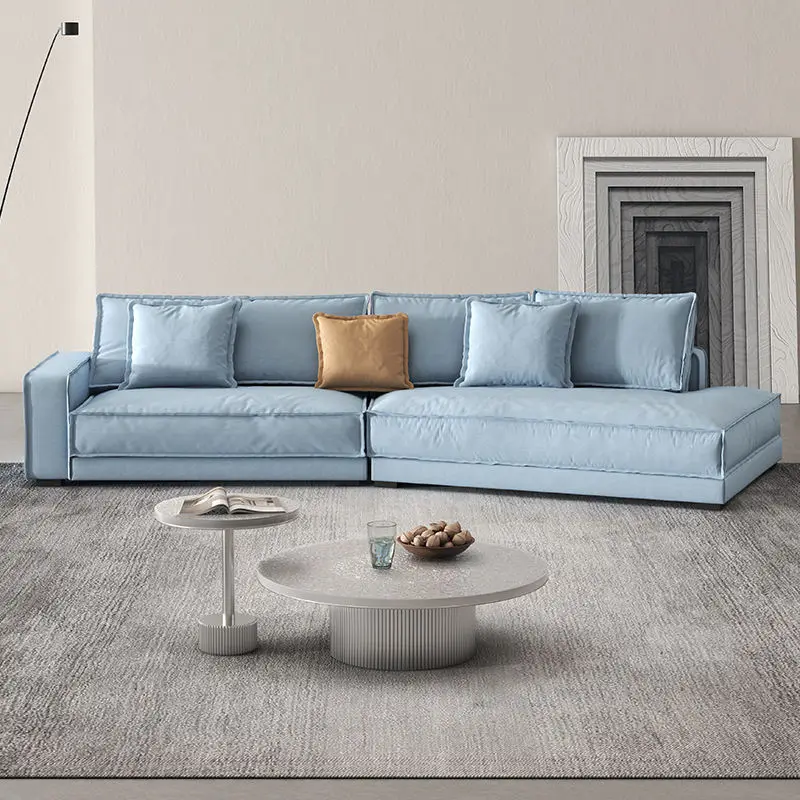 Furnistyle Modern Design European Style Living-room Sectional Sofa Genuine Leather Upholstery Modular Module Home Hotel — image 3