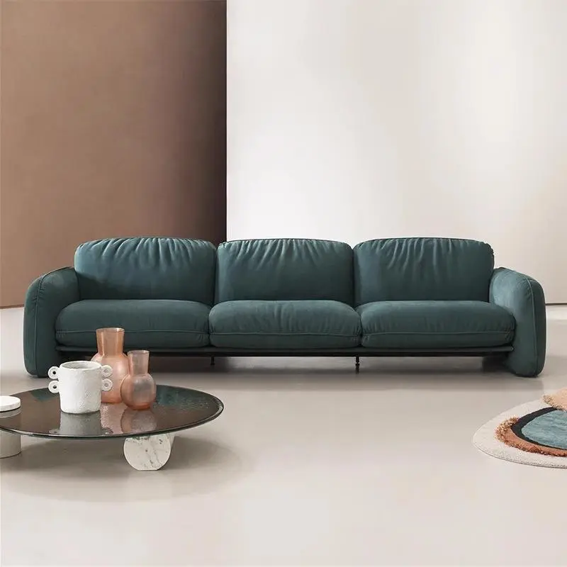 Furnistyle New Arrival Modern Italian Style 4 Seater Sofa Set Luxury Design Living Room Home Furniture — view 1