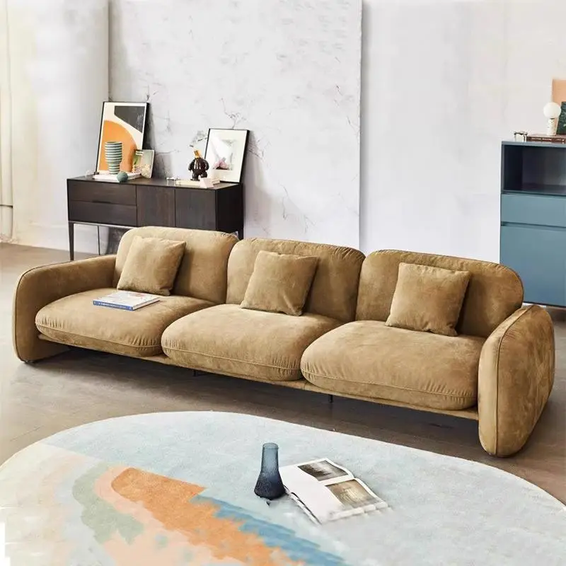 Furnistyle New Arrival Modern Italian Style 4 Seater Sofa Set Luxury Design Living Room Home Furniture — image 3