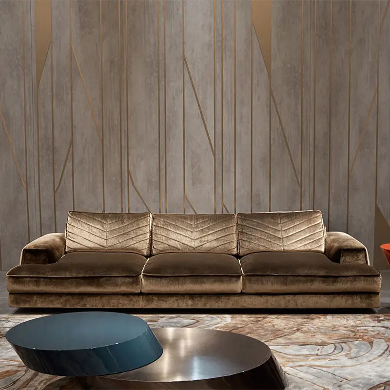 Furnistyle Italian High End Living Room Sofa Set Furniture Sectional Luxury Sofa Set — image 4