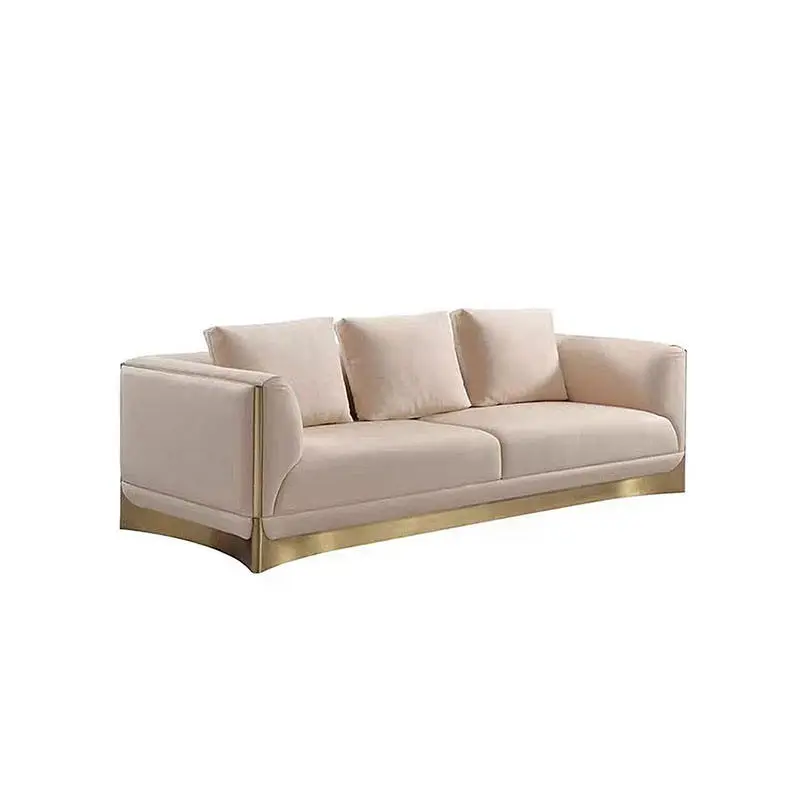 Furnistyle Luxury Living Room Solid Wood Frame Modern Design 2-3 Seater PU Leather Sofa with 15-Year Warranty for Home & — view 1