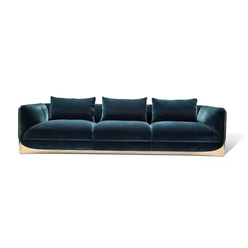 Furnistyle Luxury Living Room Solid Wood Frame Modern Design 2-3 Seater PU Leather Sofa with 15-Year Warranty for Home & Hotel — image 2