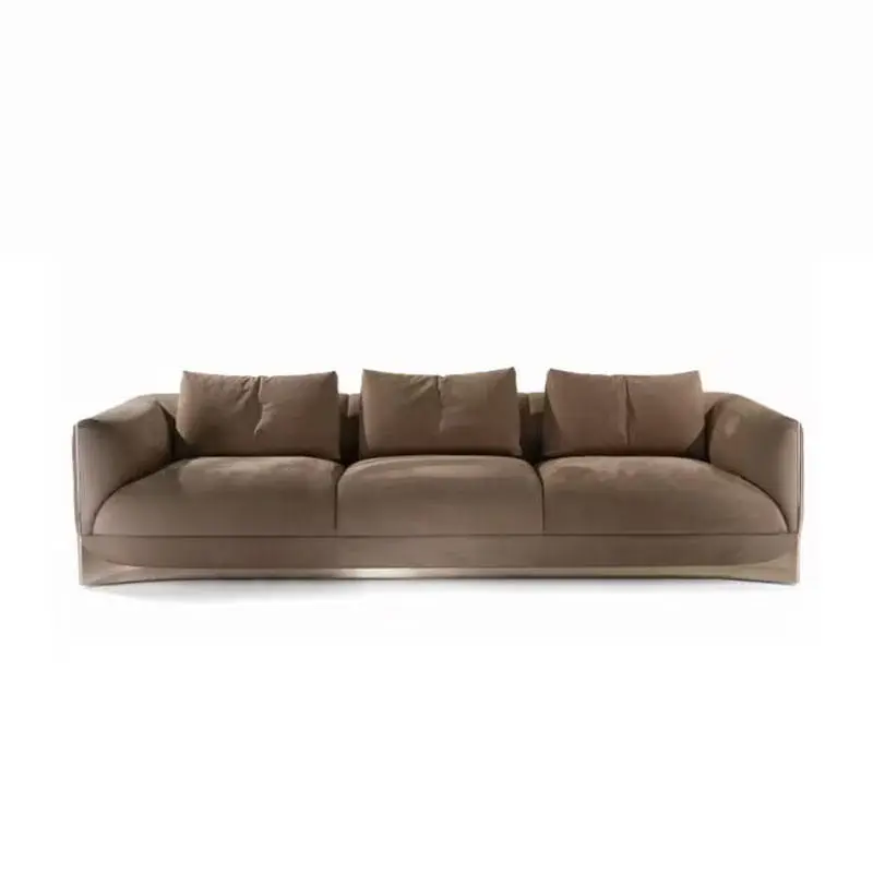 Furnistyle Luxury Living Room Solid Wood Frame Modern Design 2-3 Seater PU Leather Sofa with 15-Year Warranty for Home & Hotel — image 6