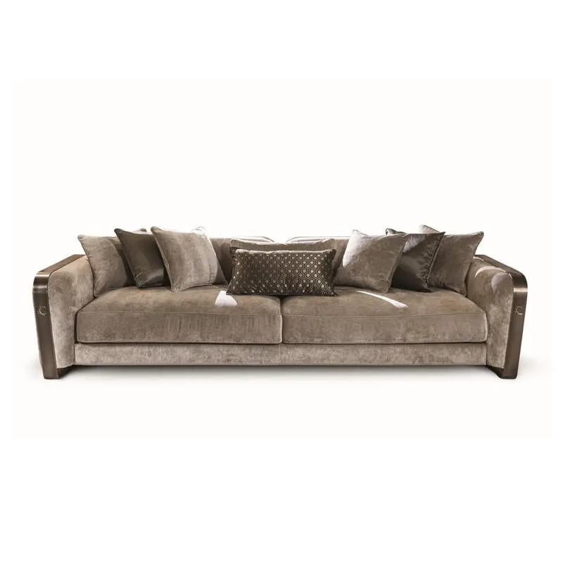 Furnistyle Solid Wood Frame Luxury PU Leather Modern Italian Design 3 Seater Sectional Sofa Set with 15-Year Warranty — image 5