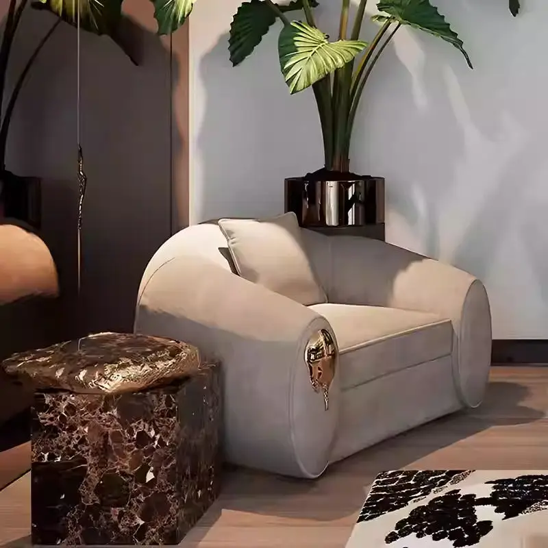 Furnistyle Luxury Elegant Vintage and Contemporary Style Sofa Furniture Latest Living Room Sofa Design Modern Design Fabric Sofa — image 4