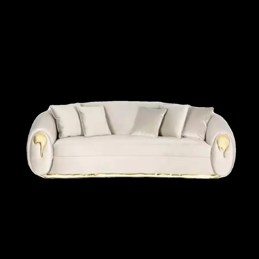 Furnistyle Luxury Elegant Vintage and Contemporary Style Sofa Furniture Latest Living Room Sofa Design Modern Design Fabric Sofa — image 5