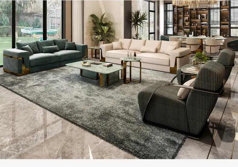 Furnistyle Luxury Design Popular Couch 1 2 3 Seater Sofa Sets for Living Room Modern Home Furniture — image 2