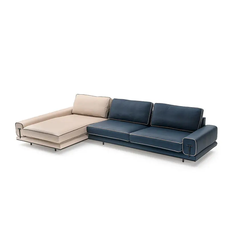 Furnistyle Large Modern Luxury Sectional Sofa Set Hot Sale L-Shape Grey Fabric Living Room Furniture for Apartment & Hotel — image 6