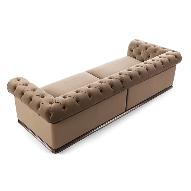 Furnistyle Italian Design Luxury Sofas High Quality Modern Leather Sofa Set for Home and Villa Living Room Furniture — image 4