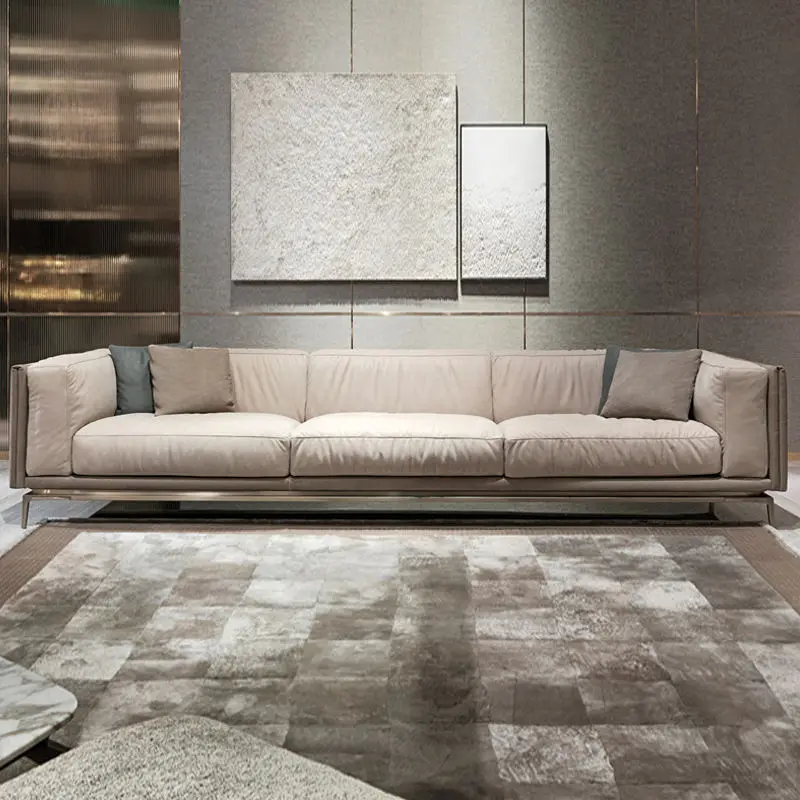 Furnistyle Luxury Royal Design Italian Living Room Furniture Modern L Shape Corner Sofa Button Tufted Home Furniture — image 4