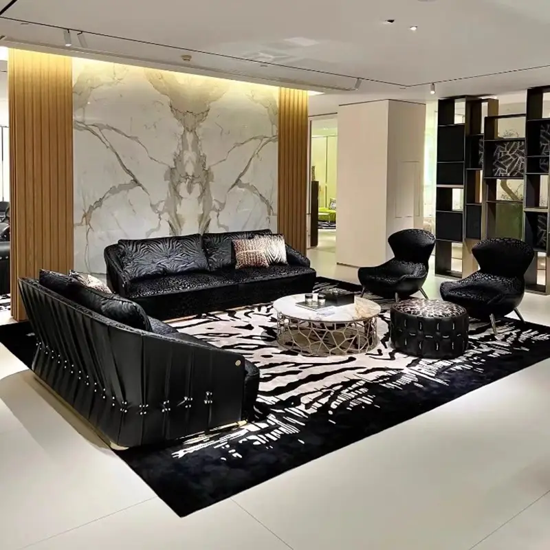 Modern Designer Circular Brass Spider Web Coffee Table with Natural Marble Top Pure Copper Base Elegant Metal Construction — image 5