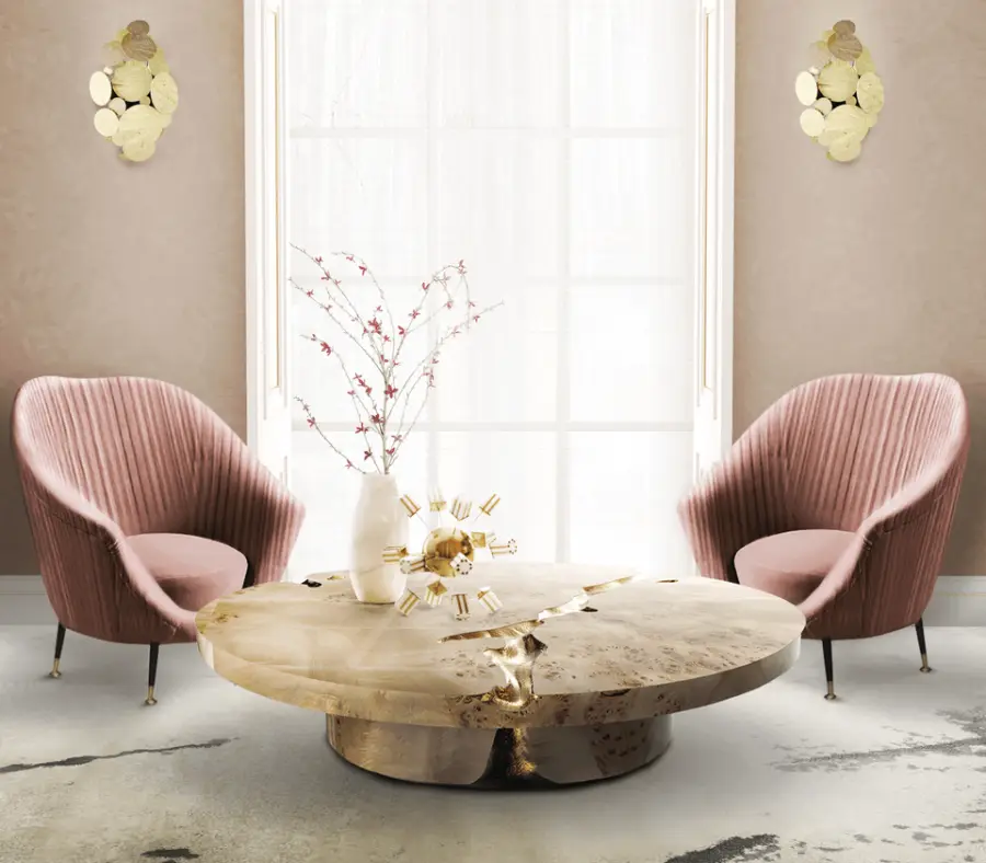Hot Sale Unique Design Stainless Steel and Gold Crack Coffee Table Living Room Furniture for Home Use — image 3