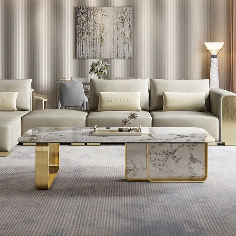 Furnistyle Modern Living Room Furniture Marble Top Coffee Table-Customizable Hot Sale — image 2