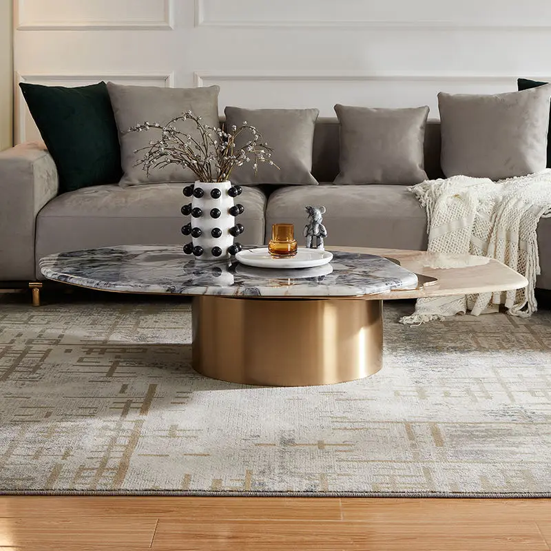 Furnistyle Living Room Sofa Side Table Modern Simple Coffee Table Luxury Small Apartment Tea Table for Living Room — image 3