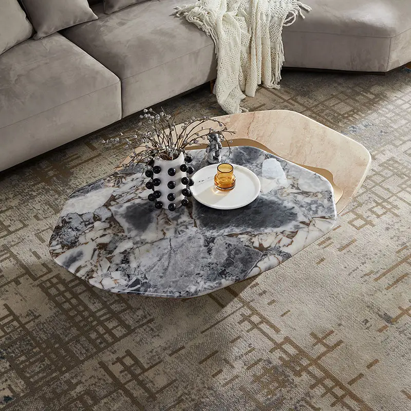 Furnistyle Living Room Sofa Side Table Modern Simple Coffee Table Luxury Small Apartment Tea Table for Living Room — image 4