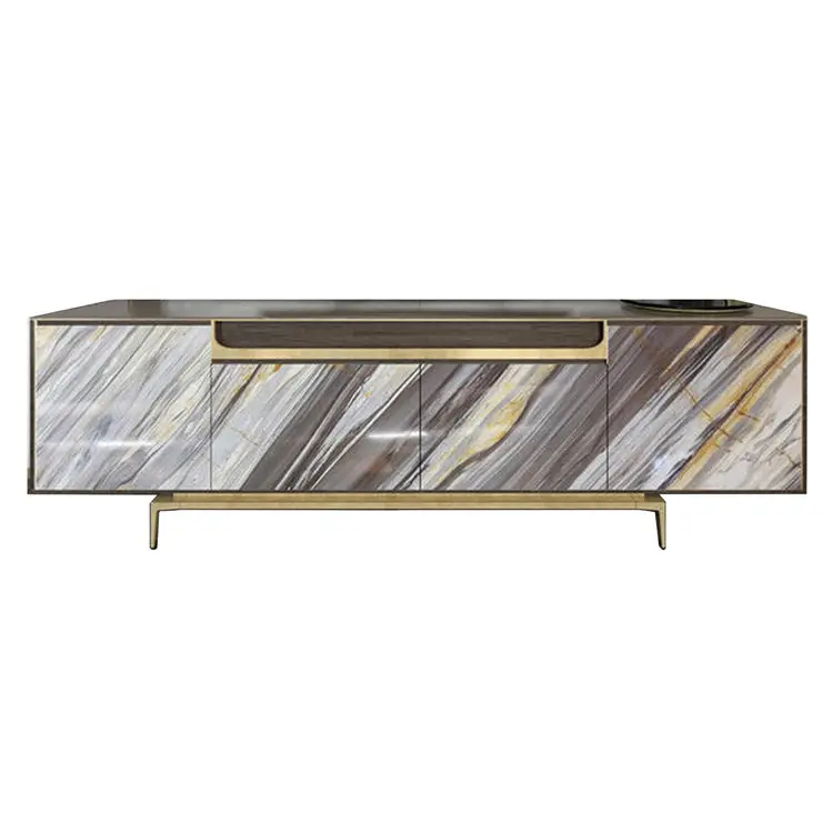 Furnistyle Luxury Wooden Contemporary Side Cabinet TV Stand for Living Room Bedroom Dining Storage Furniture — view 3
