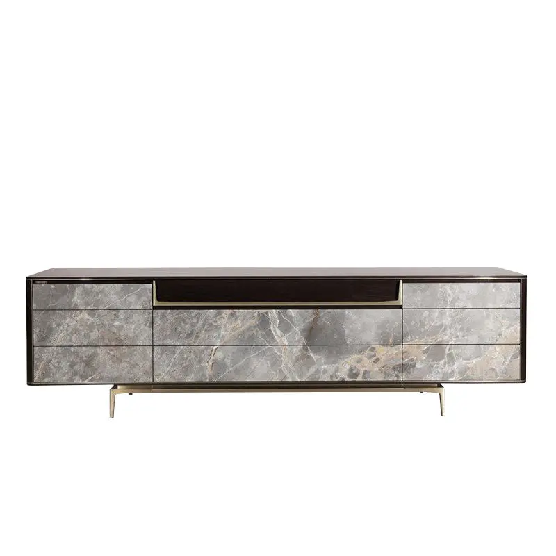 Furnistyle Luxury Wooden Contemporary Side Cabinet TV Stand for Living Room Bedroom Dining Storage Furniture — view 4