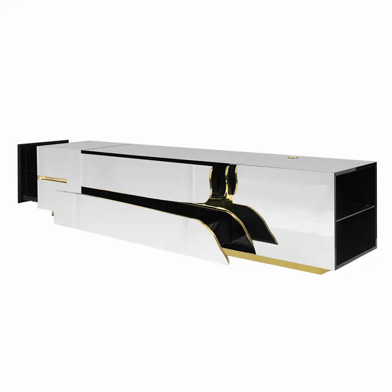 Furnistyle Custom Made Luxury Living Room TV Cabinet Sideboard European Design Stainless Steel Kitchen Home Furniture — image 5