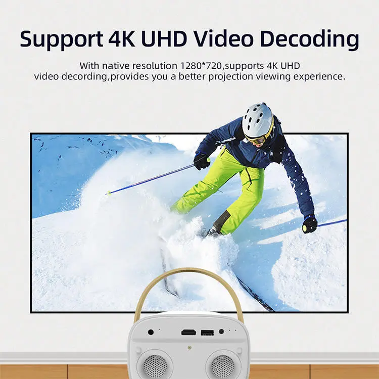 WOWOTO M8 OEM DLP 4K Smart Projector Factory Direct Native 1080P Google TV Auto Focus Portable for Home Theater Outdoor — image 5