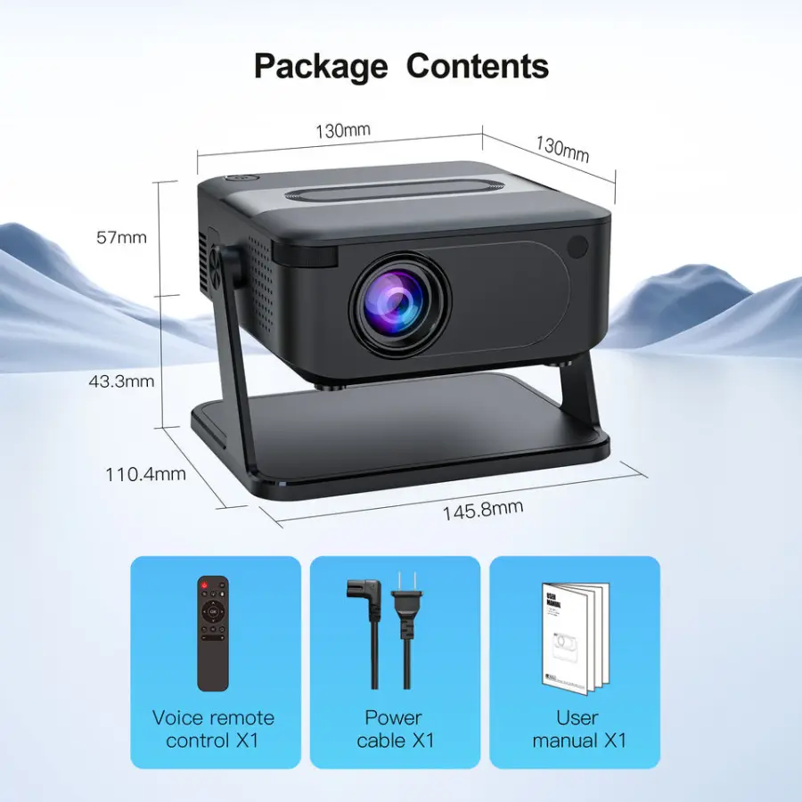Professional Android 11.0 Home Theater Projector Manual Focus Lens Mini 720p 120 Lumens 8GB Storage Home Cinemas Education — image 5