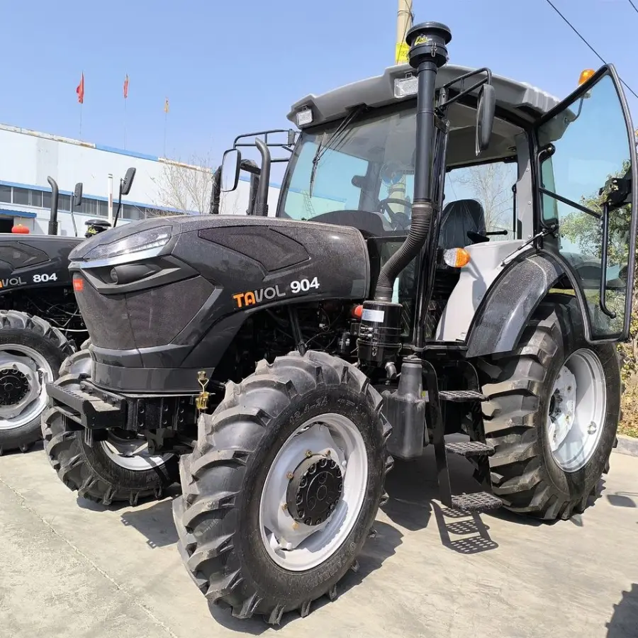 4X4 YTO Diesel Engine 80HP 90HP 4WD Farm Equipment Machinery Tractors Price in Africa — view 1