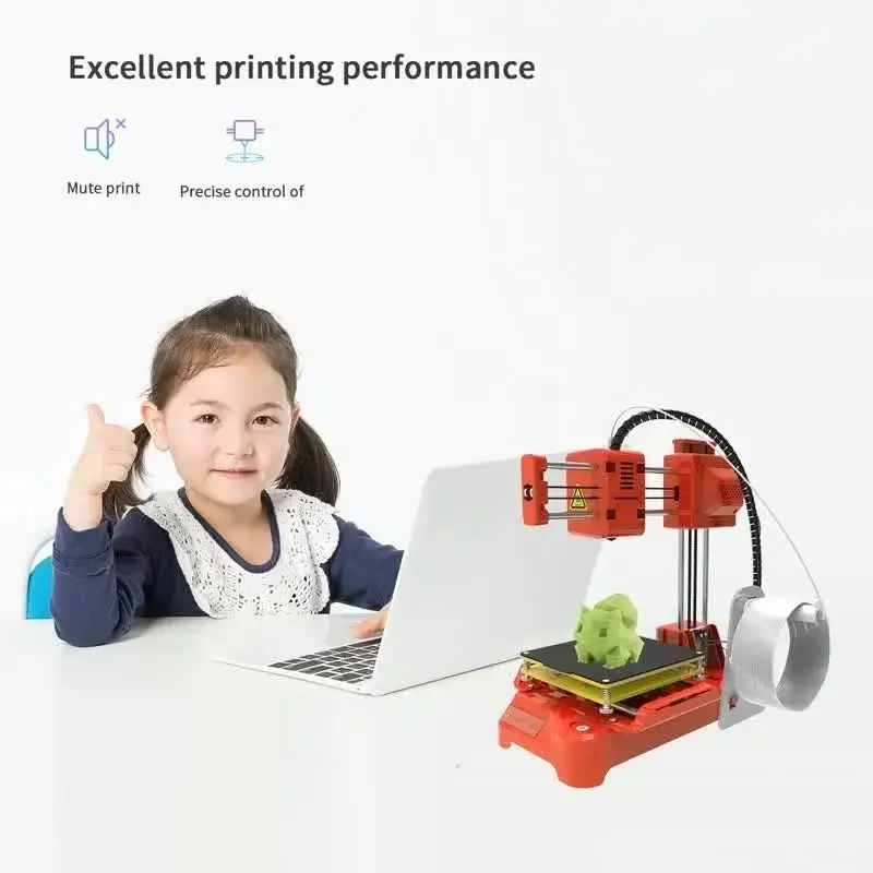Entry Level Mini 3D Printer 100x100x100mm for Student & DIY, PLA/TPU Compatible with Power Adapter — image 6