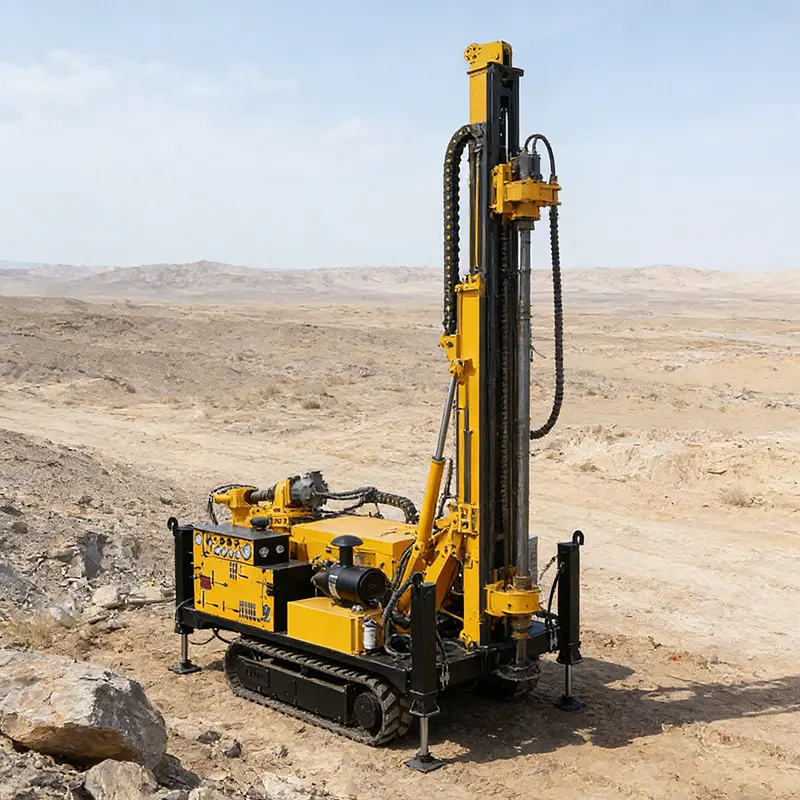 Customized Full Hydraulic Core Drilling Rig 600m Depth Track Mounted Geological Drilling Machine Diamond Coring Equipmen — view 1