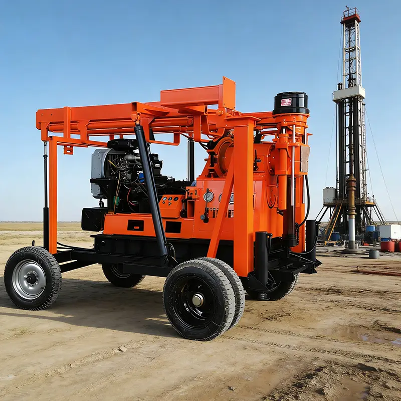 High Quality Vertical Spindle Core Water Well Drilling Rig Portable Hydraulic Exploration Drilling MachineEquipment — view 1