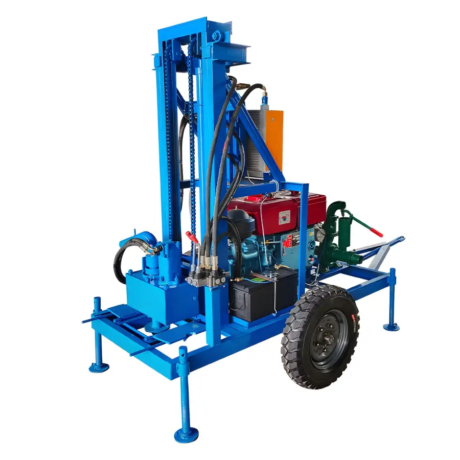 100m 150m 200m Water Well Drilling Rig Portable Rotary Drilling Machine for Deep Well Irrigation Industrial Mining Construction — image 6