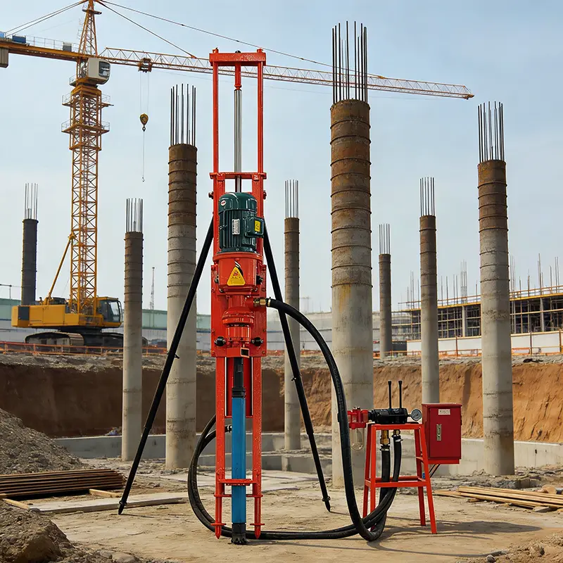 DTH Drill Rig Portable Down The Hole Drilling Machine For Rock Mining Quarry Construction Heavy Duty Drilling Equipment — image 2