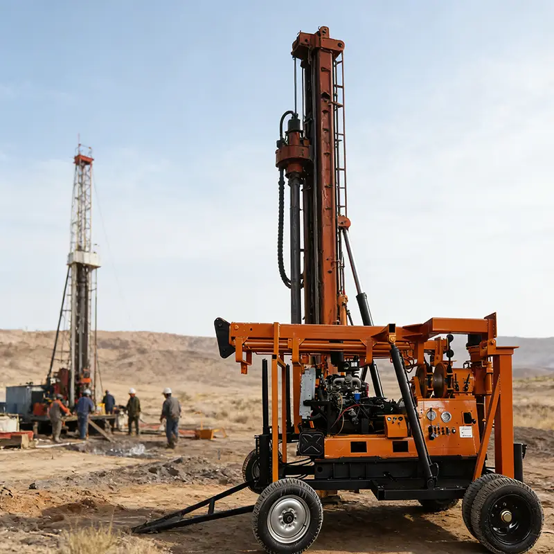 Vertical Spindle Core Water Well Drilling Rig Machine Geological Core Exploration Equipment for Well Drilling — view 1