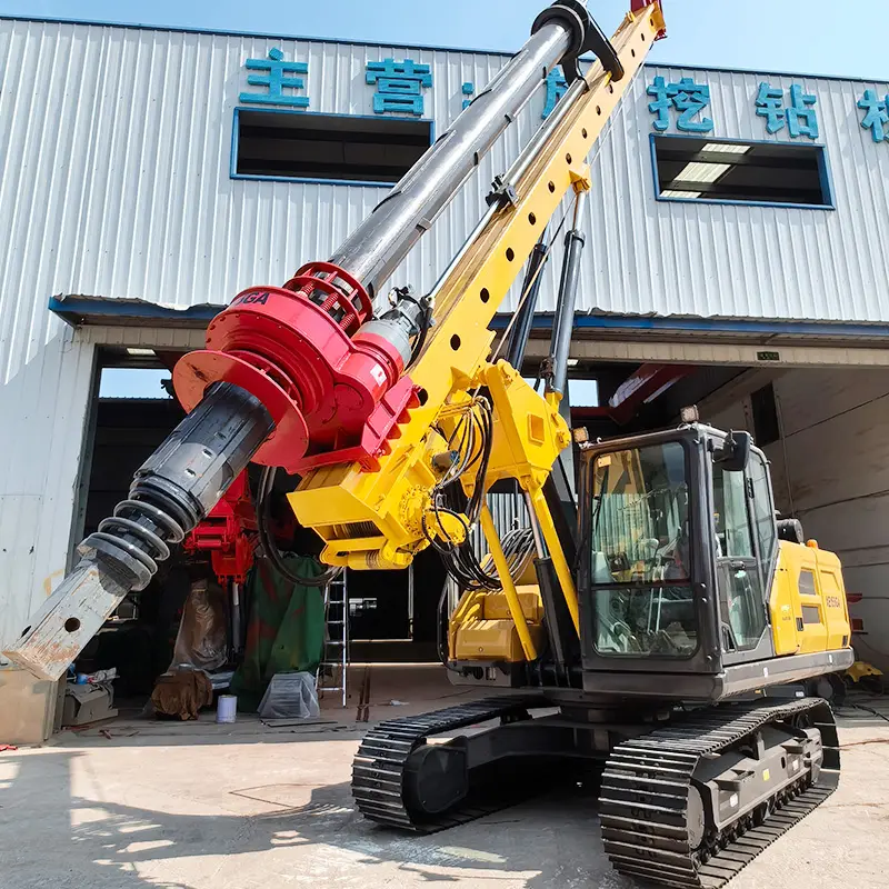 Rotary Drilling Rig Hydraulic Borehole Drilling Machine Portable for Water Well Foundation Pile Rock Drilling Construction Site — image 4