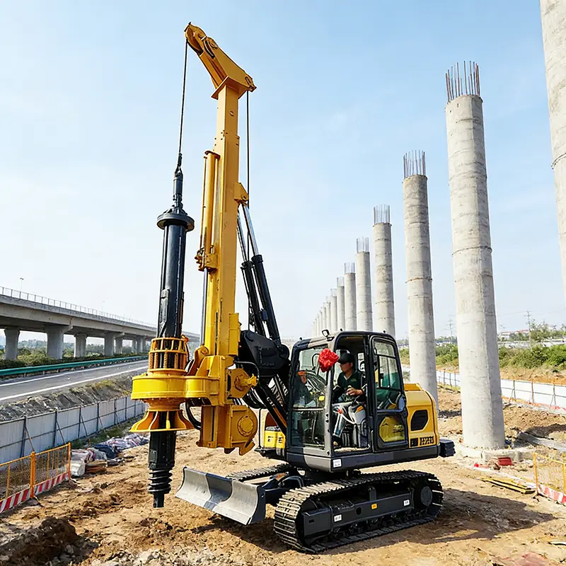 Rotary Drilling Rig Portable Hydraulic Drilling Machine for Water Well Rock Concrete Foundation Pile Engineering Construction — image 2