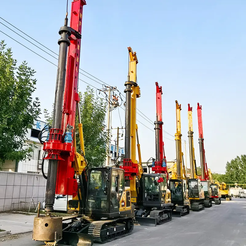 Hydraulic Rotary Drilling Rig Portable Borehole Drilling Machine for Water Well Rock Concrete Foundation Pile Construction Site — image 3