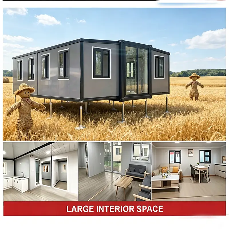 Customized Collapsible Container House Modular Prefab Tiny Home Portable Office Camping Warehouse Steel Frame Waterproof — view 1