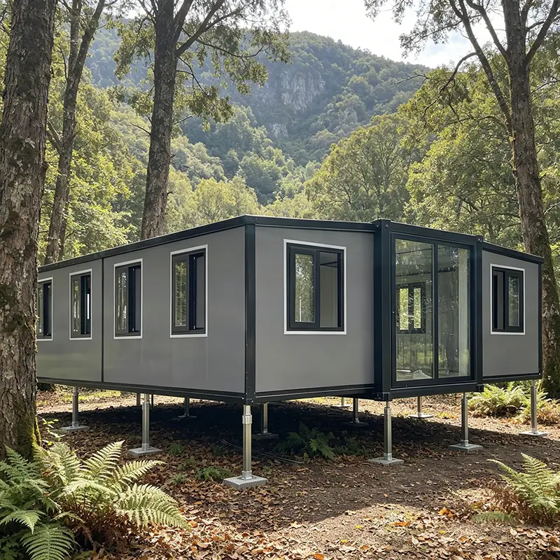 Customized Collapsible Container House Modular Prefab Tiny Home Portable Office Camping Warehouse Steel Frame Waterproof Design — image 3
