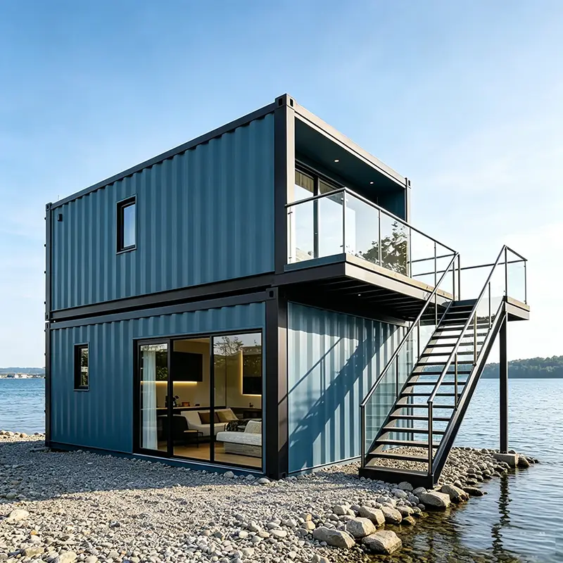 Customized 40ft Modern Expandable Foldable Prefab House Moisture Insulated Steel Panel Mobile Granny Flat Living Tiny Villa — image 3