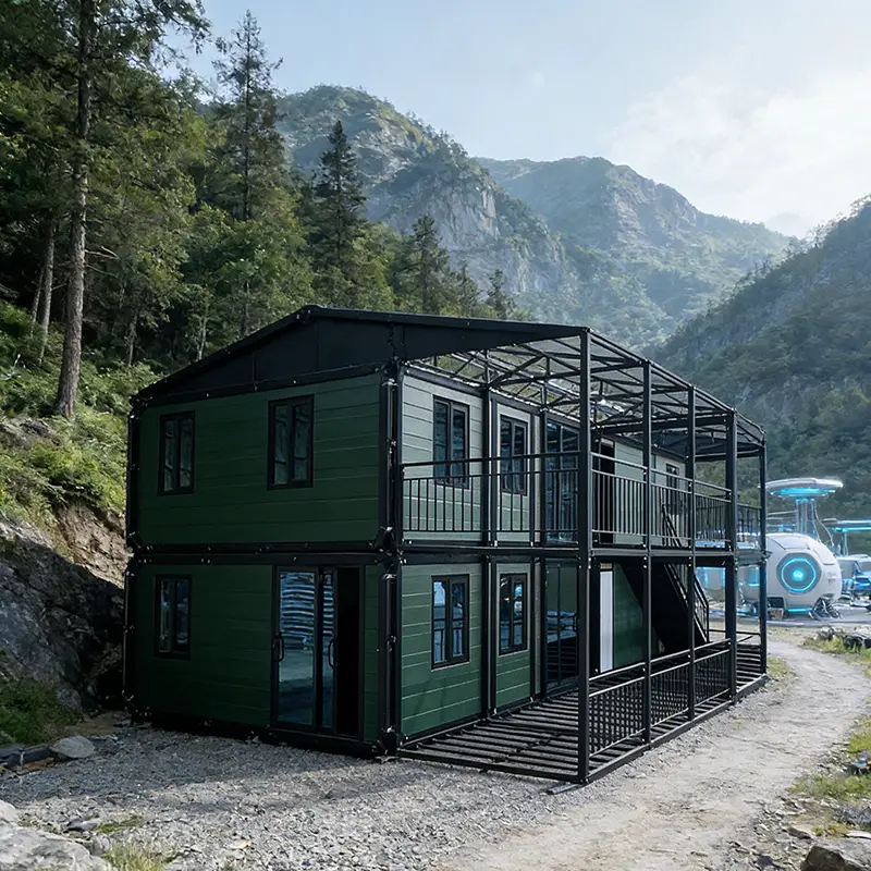Customized Expandable Foldable House Prefabricated Modular Home Portable House with Bathroom Kitchen for Family Living Hotel — image 2