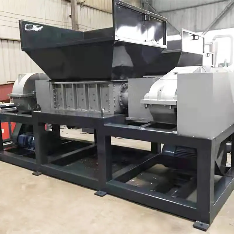 Customized Tire Shredder Machine, Double Shaft Rubber Tyre Crusher, Durable Shredding Equipment with Easy Maintenance — image 3
