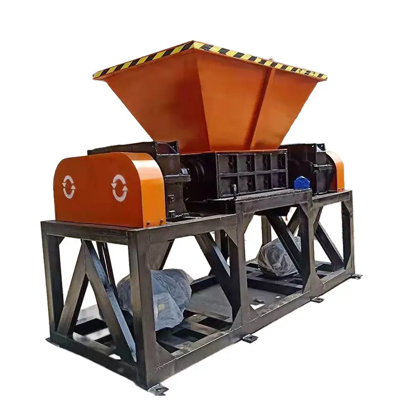 Customized Tire Shredder Machine, Double Shaft Rubber Tyre Crusher, Durable Shredding Equipment with Easy Maintenance — image 6