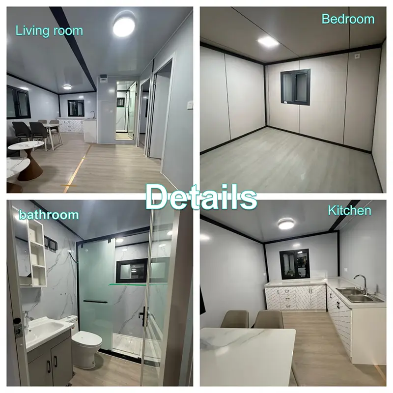 Container House Prefabricated Cabin 20ft Steel Frame EPS Panel Rapid Install Temporary Shelter For Construction Site Worker — image 5