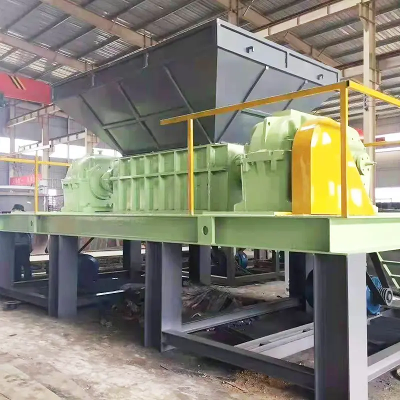 Customized Cost Effective Waste Tire Shredder Machine, Heavy Duty Double Shaft Rubber Crusher, Tyre Shredding Equipment — image 3