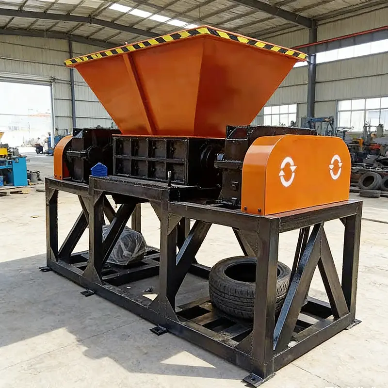 Customized Heavy Duty Waste Tire Shredder Machine Double Shaft High Efficiency Shredding Equipment for Recycling and Reusing — image 4