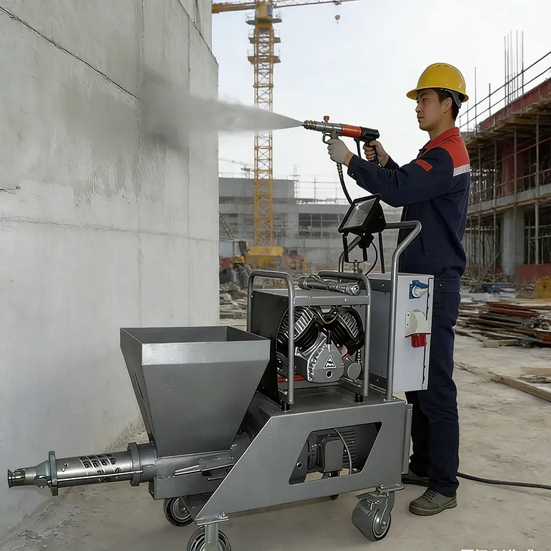 Professional Mortar Sprayer Portable Cement Grout Spraying Machine for Construction & Renovation — view 1