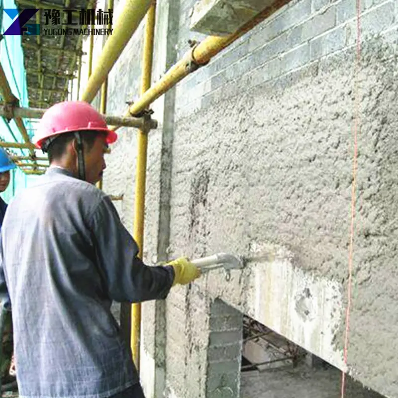 Mortar Sprayer Cement Concrete Spraying Machine Wall Plastering Stucco Pump Construction Tool for Building Decoration Works — image 5