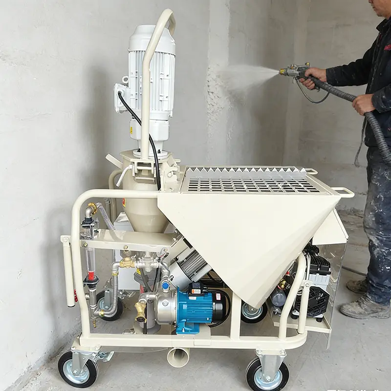 Customized Wall Plastering Machine Gypsum Mortar Sprayer Cement Spray Pump Construction Equipment for House Renovation W — view 1
