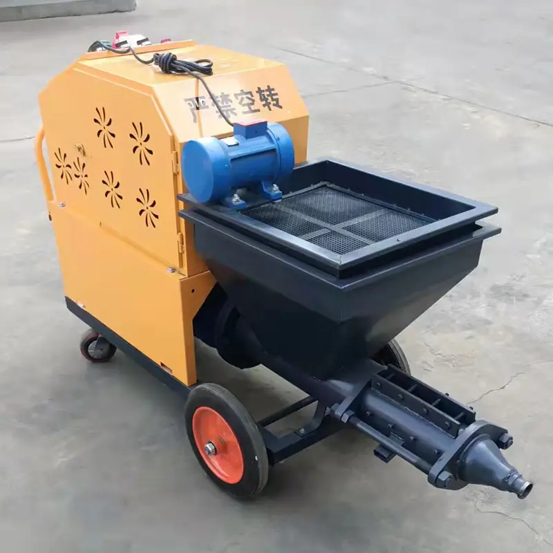 Cement Mortar Sprayer 220V Electric Mortar Spraying Machine Concrete Stucco Pump Wall Plastering Tool Construction Equipment — image 3