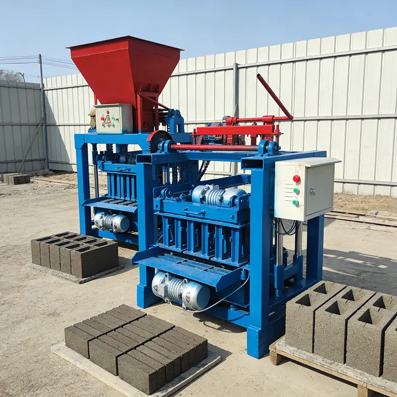 Customized Brick Making Machine Concrete Solid Hollow Block Maker Machine Interlocking Paver Brick Molding Machinery — view 1