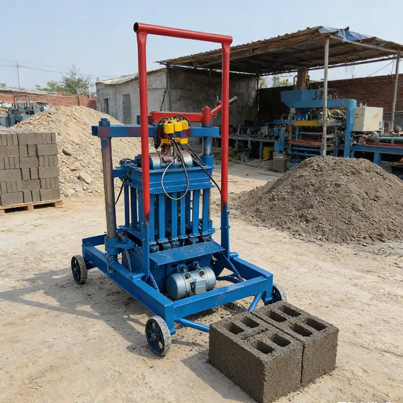 Customized Small Hand Press Brick Making Machine Manual Concrete Block Maker Machine Interlocking Brick Molding Equipmen — view 1